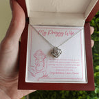 Love Is Strong As Ever love knot necklace luxury led box hand holding