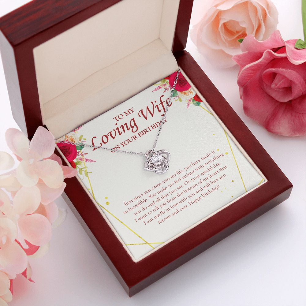 Make Me Feel Unique love knot pendant luxury led box red flowers