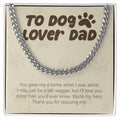 You Gave Me Home cuban link chain silver front