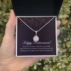 Successfully Paid Off eternal hope necklace in hand