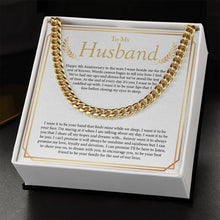 Load image into Gallery viewer, I Want You To Be My Everything cuban link chain gold standard box
