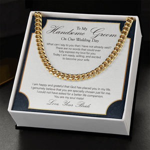 Specially Chosen cuban link chain gold standard box