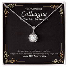 Load image into Gallery viewer, Years Of Marriage eternal hope necklace front
