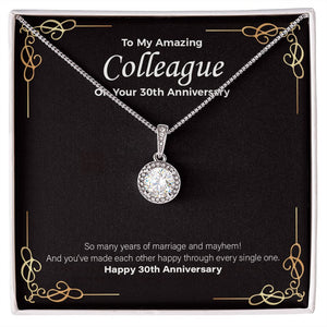 Years Of Marriage eternal hope necklace front