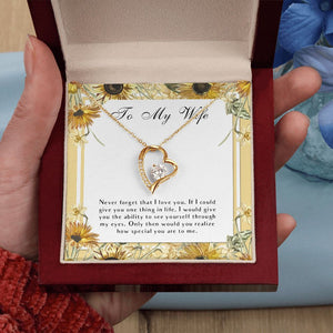 Special You Are forever love gold pendant led luxury box in hand