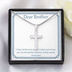 I May Not Be stainless steel cross yellow flower