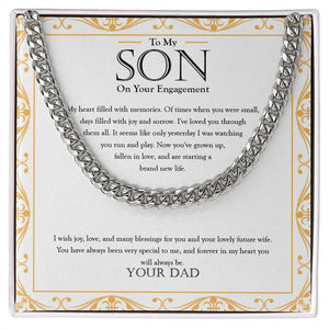 Joy And Sorrow cuban link chain silver front