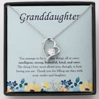 Many Things at Once forever love silver necklace front