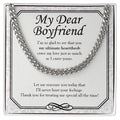 My Ultimate Heartthrob cuban link chain silver front