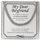 My Ultimate Heartthrob cuban link chain silver front