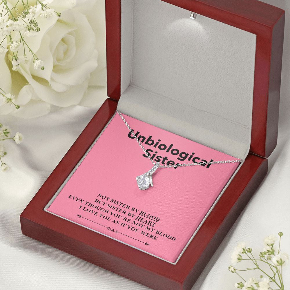 Sister By Heart alluring beauty necklace premium led mahogany wood box