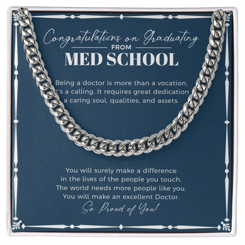 More People Like You cuban link chain silver front