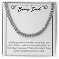 Couldn't Function Without You cuban link chain silver front