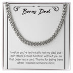 Couldn't Function Without You cuban link chain silver front