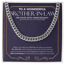 Load image into Gallery viewer, How Lucky You Are cuban link chain silver front
