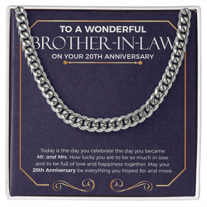 How Lucky You Are cuban link chain silver front