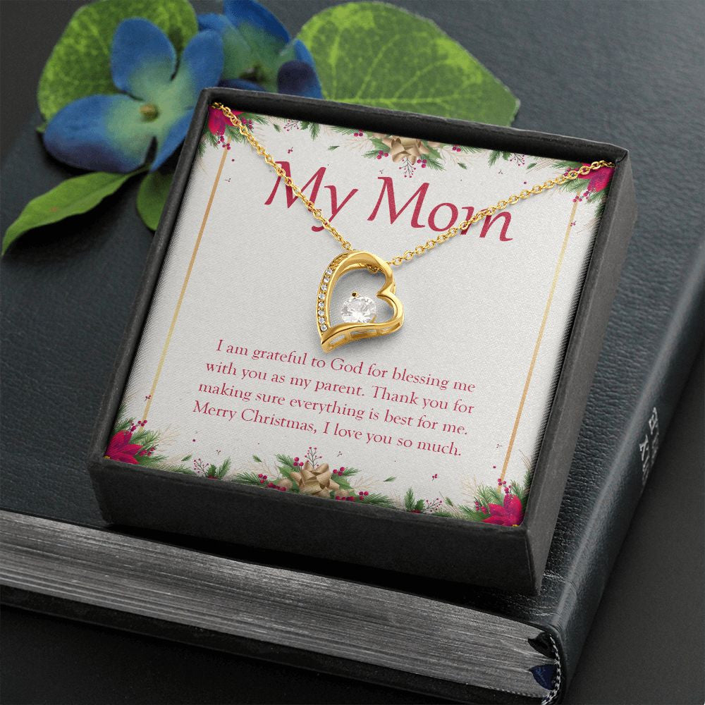 Blessing Me With A Parent forever love gold necklace front