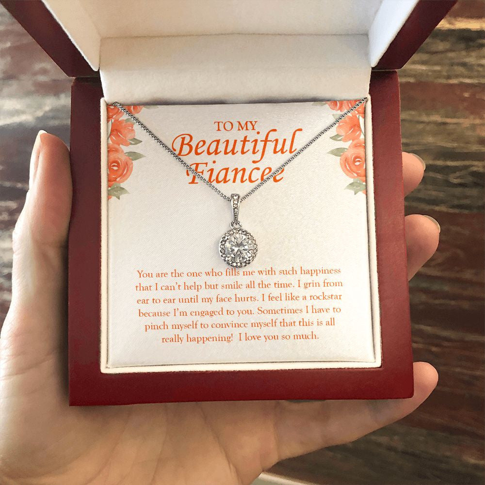 Fills Me with Such Happiness eternal hope necklace luxury led box hand holding