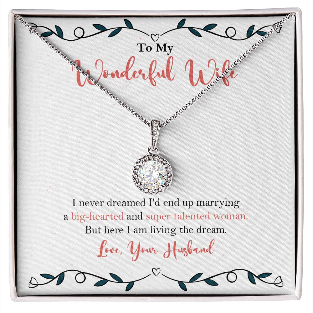 Big hearted Woman eternal hope necklace front