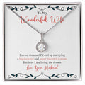 Big hearted Woman eternal hope necklace front