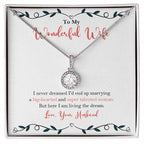 Big hearted Woman eternal hope necklace front