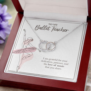 Grateful For Your Dedication double circle necklace luxury led box close up