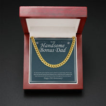 Load image into Gallery viewer, Contentment Will Be Yours cuban link chain gold mahogany box led

