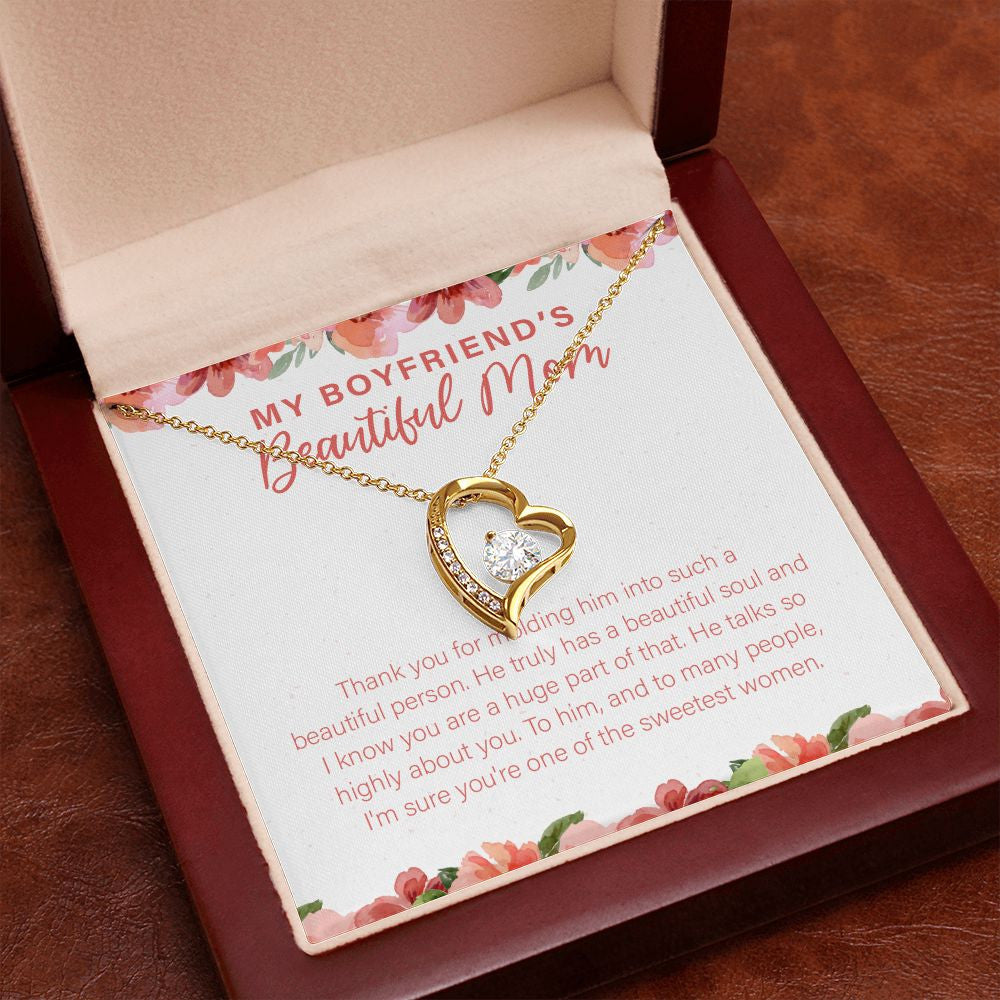 One of the Sweetest Women forever love gold pendant premium led mahogany wood box