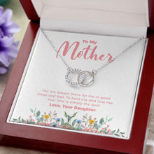 Load image into Gallery viewer, Good Times and Bad double circle necklace luxury led box close up
