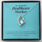 Grateful For Your Sacrifices forever love silver necklace front