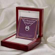 Load image into Gallery viewer, Gift From Above horseshoe necklace premium led mahogany wood box
