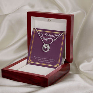 Gift From Above horseshoe necklace premium led mahogany wood box