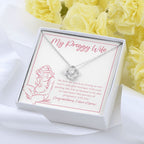 Love Is Strong As Ever love knot pendant yellow flower