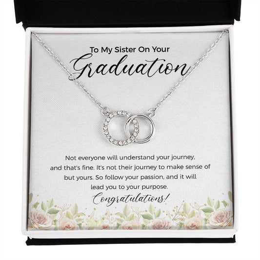 Follow Your Passion double circle necklace front