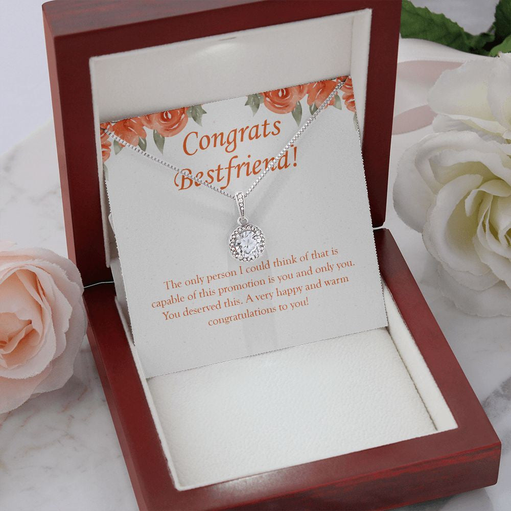 Happy And Warm eternal hope necklace premium led mahogany wood box