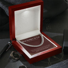 Load image into Gallery viewer, Made To Be Together cuban link chain silver premium led mahogany wood box
