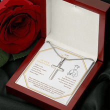Load image into Gallery viewer, Spread Your Wings stainless steel cross luxury led box rose
