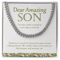 Every Stage In Your Life cuban link chain silver front