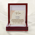 The Greatest double circle necklace premium led mahogany wood box