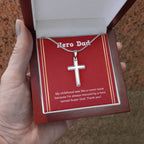 Like A Comic Book stainless steel cross luxury led box hand holding