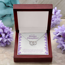 Load image into Gallery viewer, As If You Were My Own double circle pendant luxury led box purple flowers
