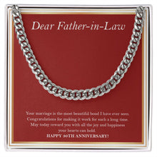 Load image into Gallery viewer, Beautiful Bond I Have Seen cuban link chain silver front

