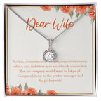 Passion, Commitment, And Sincerity eternal hope necklace front