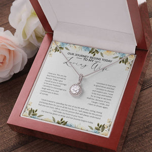 Our Love Has Given Us Wings eternal hope pendant luxury led box red flowers