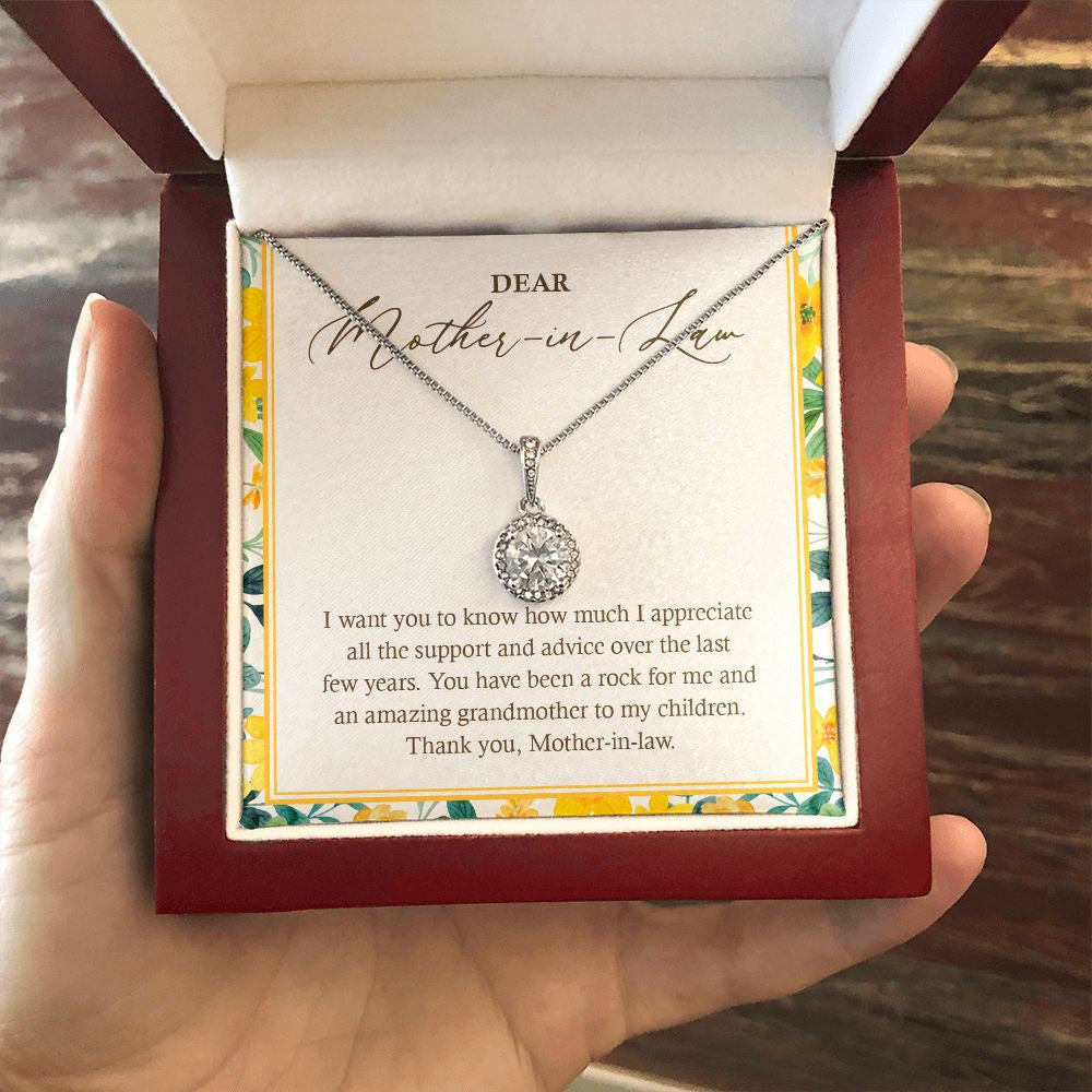 I Appreciate All Your Support eternal hope necklace luxury led box hand holding