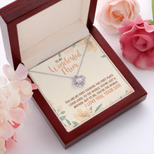 Load image into Gallery viewer, You&#39;re the world love knot pendant luxury led box red flowers
