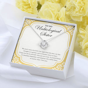 Fate Brought Us love knot pendant yellow flower