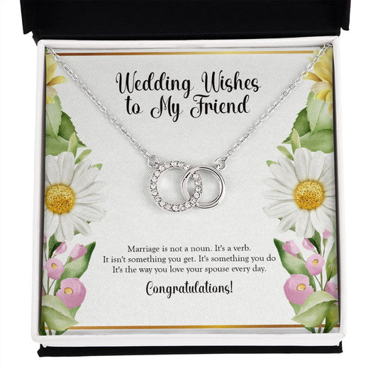 Not A Noun double circle necklace front