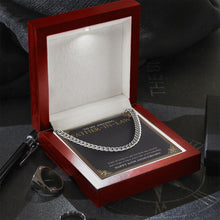 Load image into Gallery viewer, To Have A Love Like Yours cuban link chain silver premium led mahogany wood box
