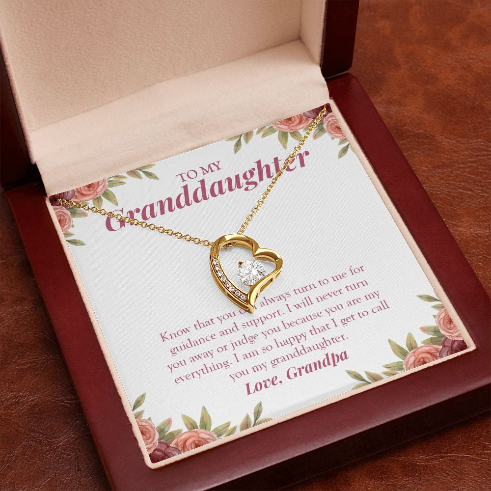 You Can Always Turn To Me forever love gold pendant premium led mahogany wood box